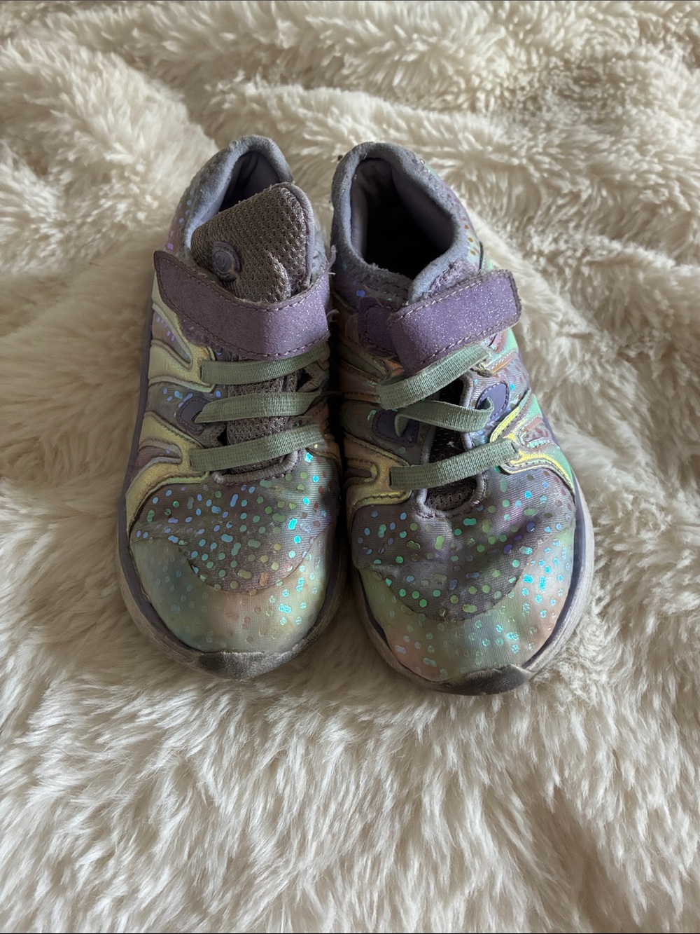Source Unknown Lavender Iridescent Kids Sneakers